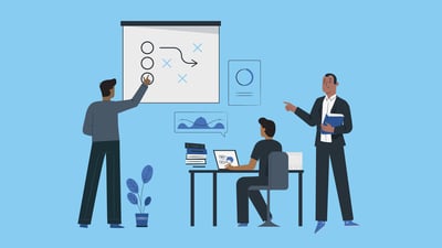 IT professionals working