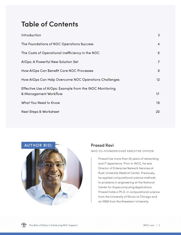 AIOps Table of Contents