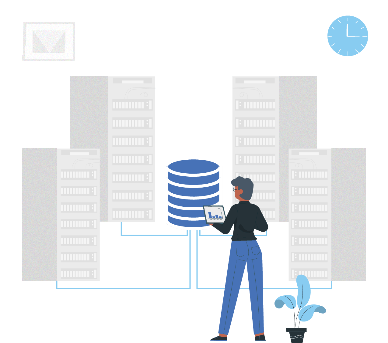 person monitoring databases