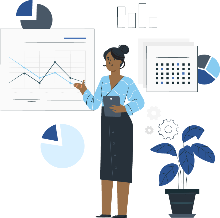 person presenting data